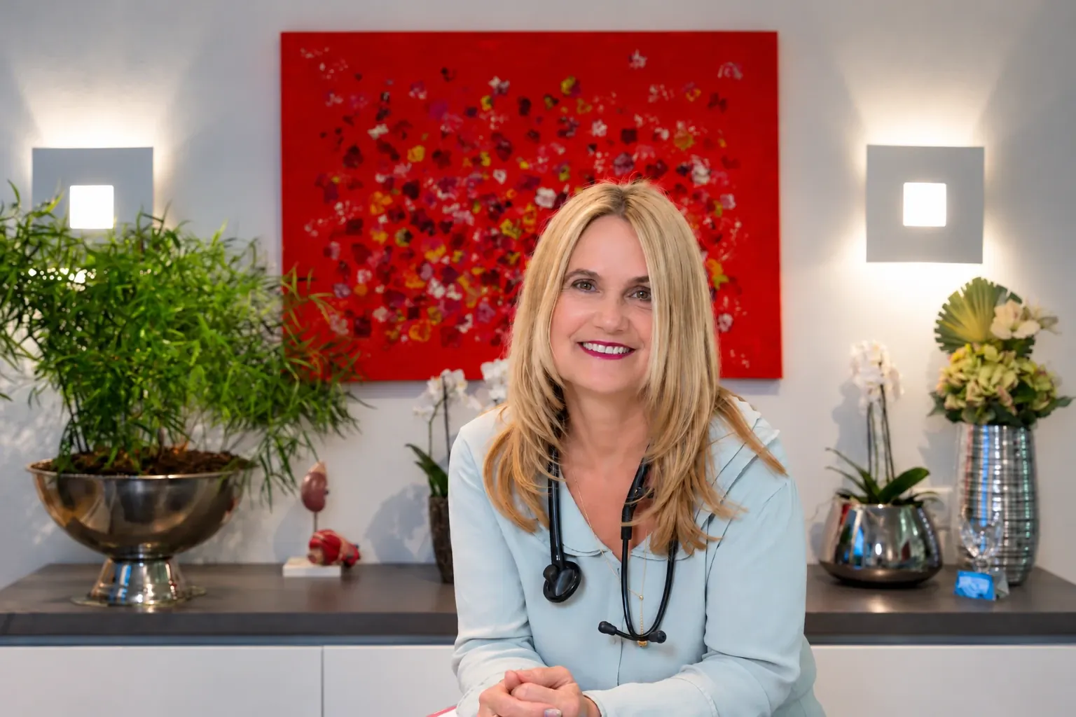 Dr. med. Bernadette Adamek in der Praxis